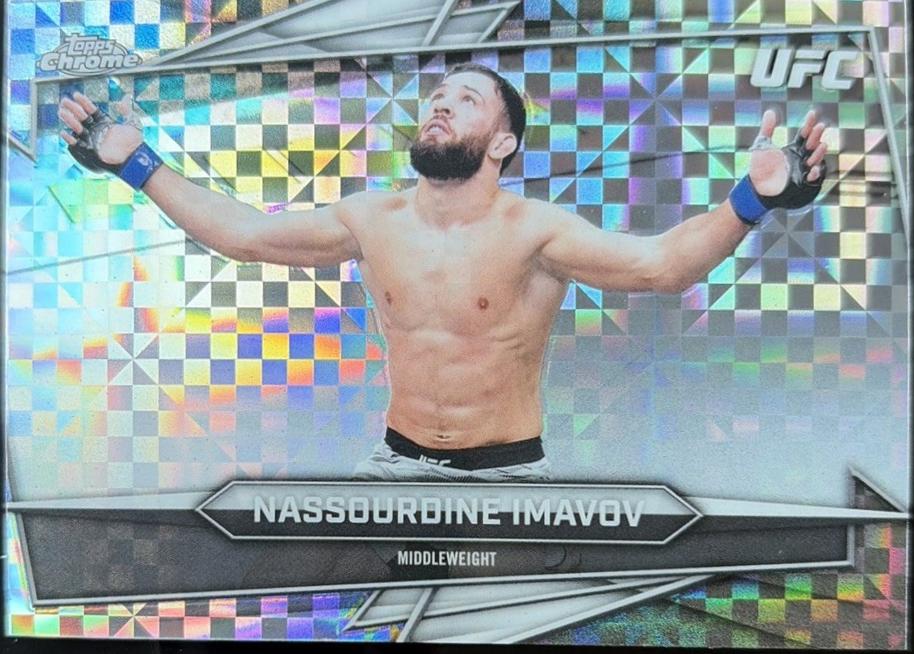 Nassourdine Imavov 2026 Topps Chrome UFC Base #131 X-fractor