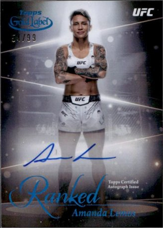Amanda Lemos 2024 Topps Gold Label UFC Ranked Ink #RIK-ALE Black