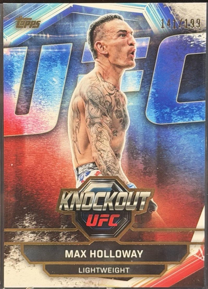Max Holloway 2026 Topps Knockout UFC Base #33 Gold