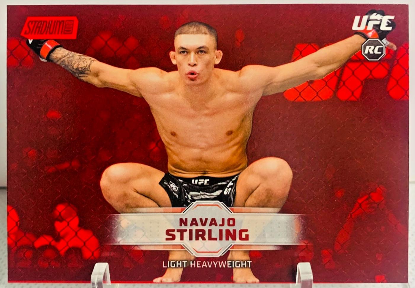 Navajo Stirling 2026 Topps Stadium Club UFC Base #187 Red