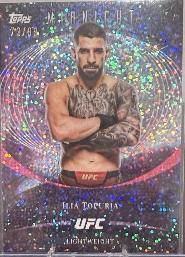 Ilia Topuria 2026 Topps Midnight UFC Base #1 Twilight