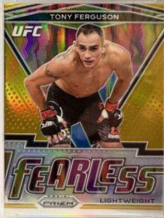 Tony Ferguson 2021 Panini Prizm UFC Fearless #14 Gold