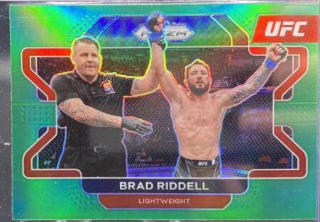 Brad Riddell 2022 Panini Prizm UFC Base #37 Green