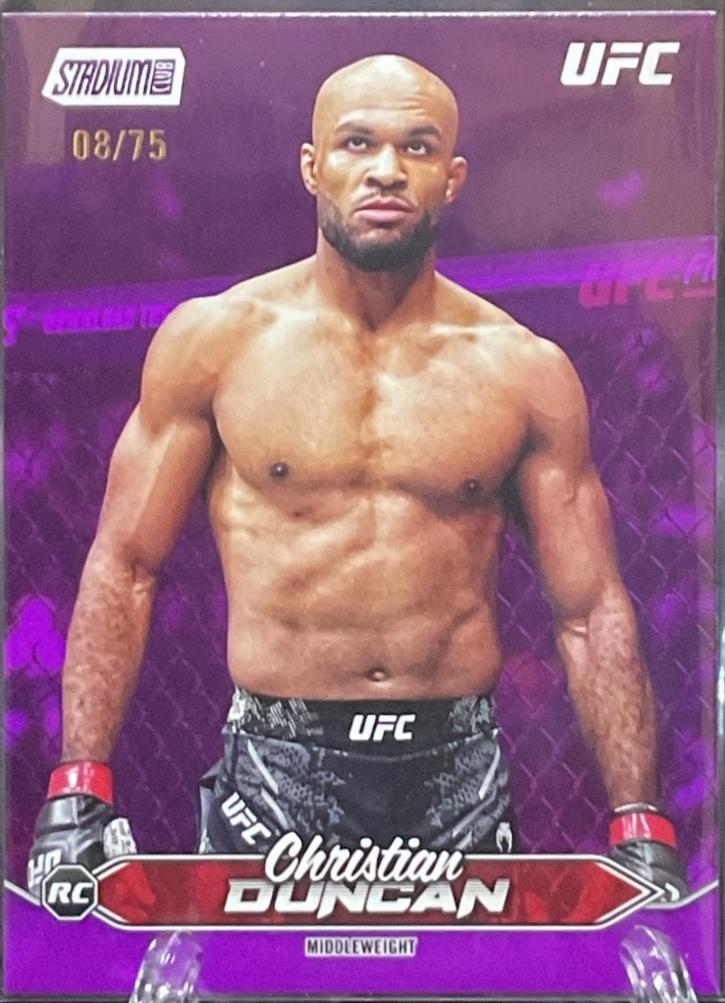 Christian Duncan 2025 Topps Stadium Club UFC Base #175 Purple