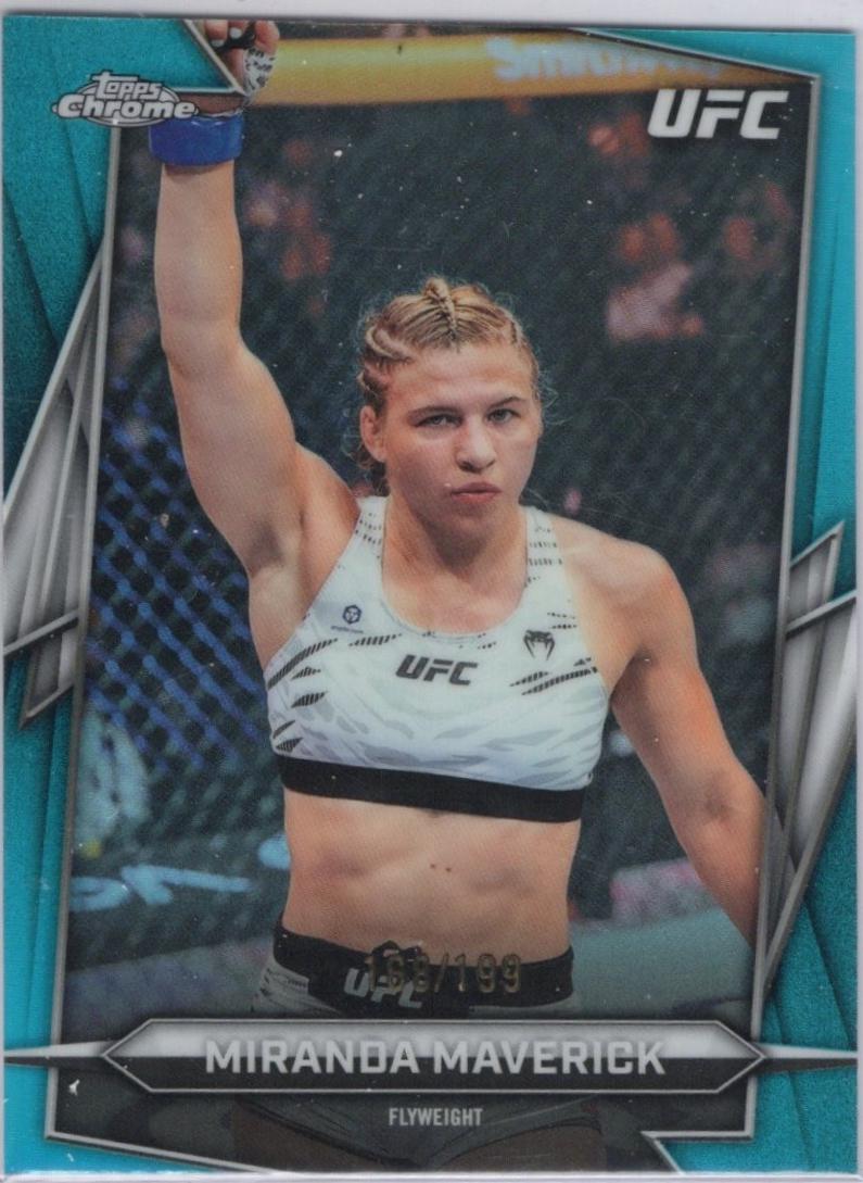 Miranda Maverick 2026 Topps Chrome UFC Base #144 Aqua Refractor
