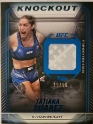 Tatiana Suarez 2024 Topps Knockout UFC Knockout Relics #KR-TS Blue