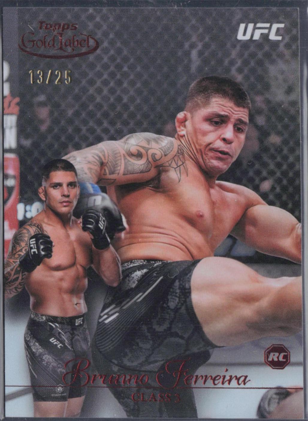 Brunno Ferreira 2024 Topps Gold Label UFC Base Class III #45 Gold