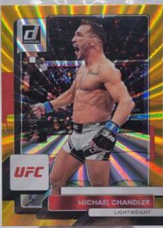 Michael Chandler 2023 Panini Donruss UFC Base #175 Gold Laser