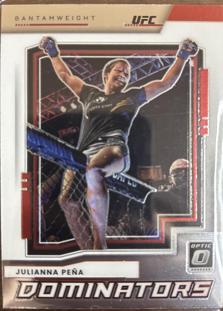 Julianna Peña 2022 Panini Donruss Optic UFC Dominators #8 Holo