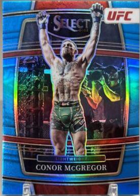 Conor McGregor 2022 Panini Select UFC Concourse #93 Light Blue