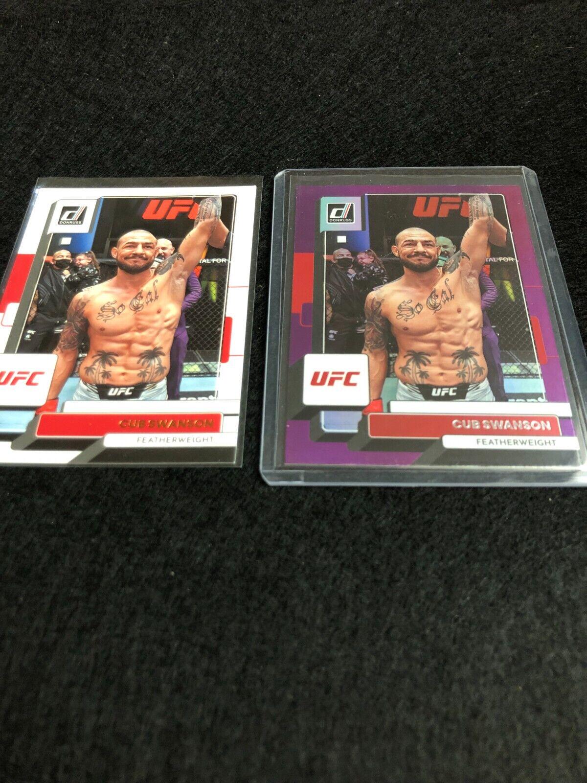Cub Swanson 2023 Panini Donruss UFC Base #136 Purple Laser