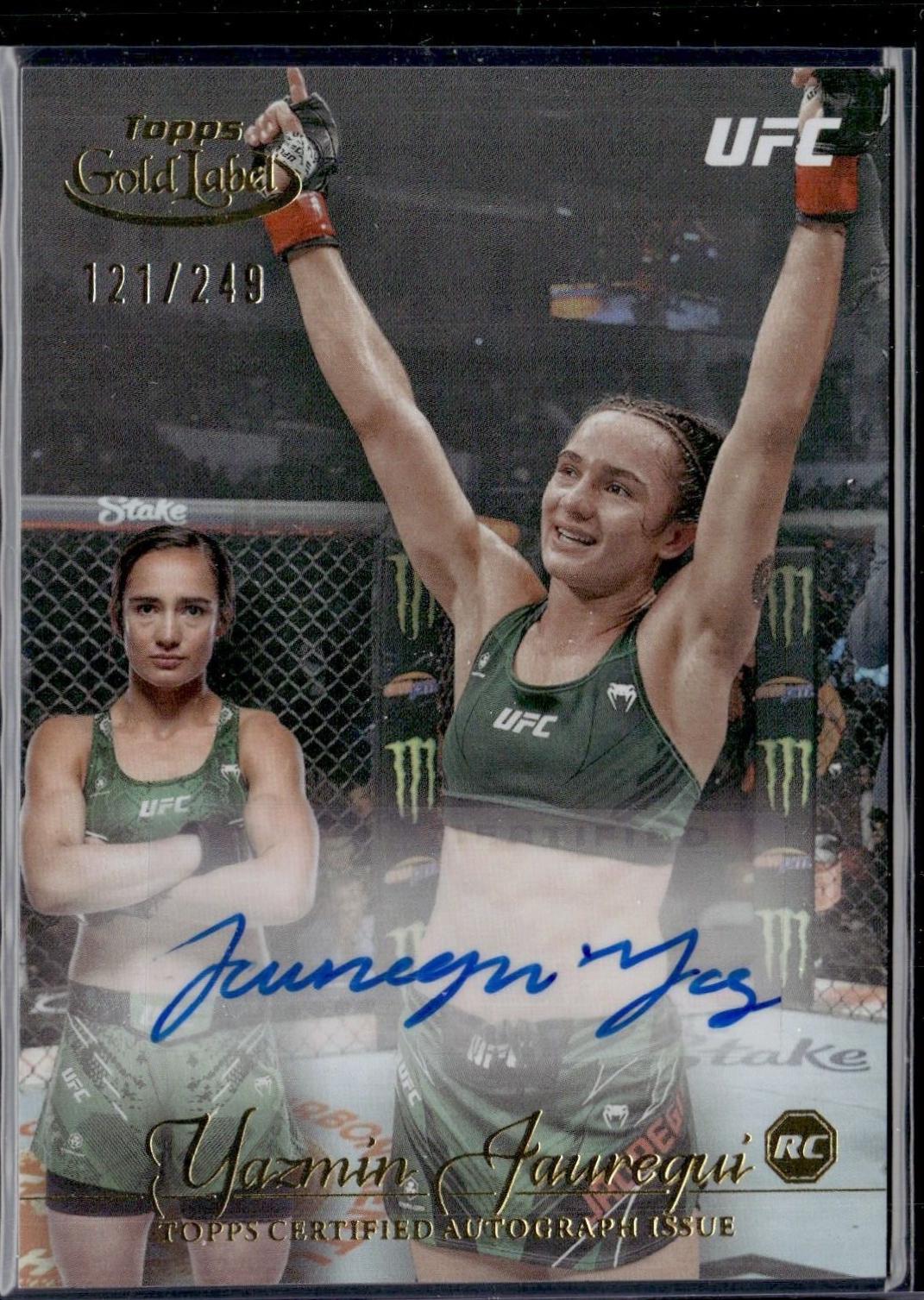 Yazmin Jauregui 2024 Topps Gold Label UFC Gold Label Autographs #GLA-YJA Red