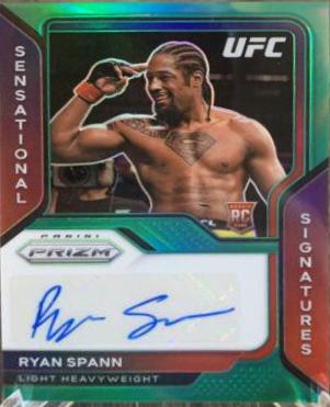 Ryan Spann 2021 Panini Prizm UFC Sensational Signatures #21 Green