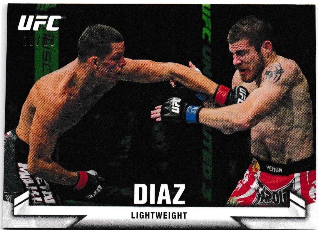Nate Diaz 2013 Topps UFC Knockout Base #14 Green