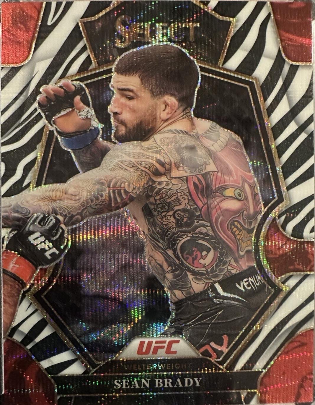 Sean Brady 2023 Panini Select UFC Premier Level #125 Zebra