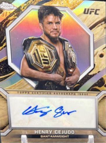 Henry Cejudo 2024 Topps Chrome UFC Marks of Champions #MOC-HCE Refractor