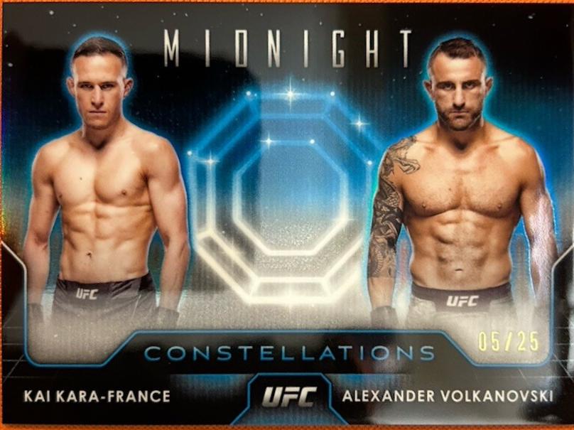 Kai Kara-France / Alexander Volkanovski 2024 Topps Midnight UFC Constellations #CO-18 Moonrise