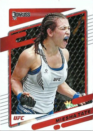 Miesha Tate 2022 Panini Donruss UFC Base #36 Holo Black Laser