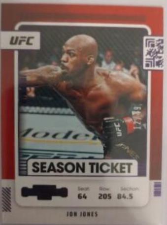Jon Jones 2022 Panini Chronicles UFC Base Contenders Season Ticket #106 Purple