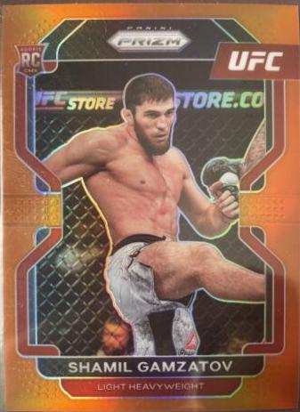 Shamil Gamzatov 2022 Panini Prizm UFC Base #182 Orange