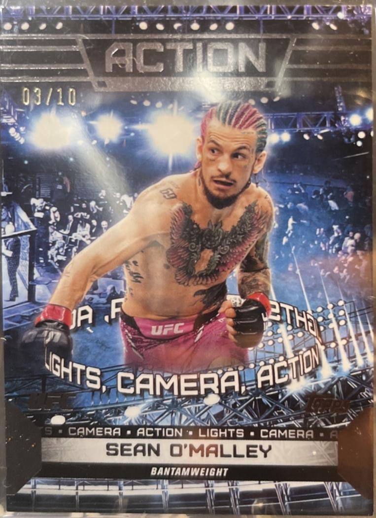 Sean O'Malley 2024 Topps Knockout UFC Action (Lights, Camera, Action) #ACT-19 Black