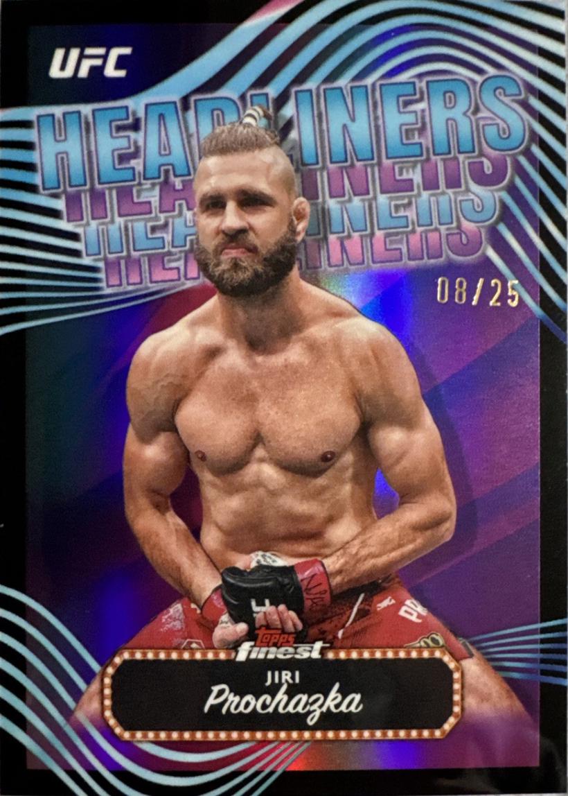Jiri Prochazka 2024 Topps Finest UFC Headliners #HDL-9 Black Refractor