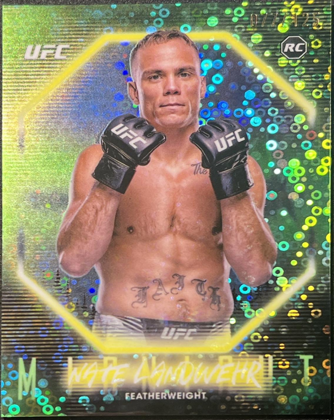 Nate Landwehr 2025 Topps Midnight UFC Base #39 Morning