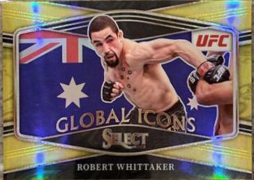 Robert Whittaker 2022 Panini Select UFC Global Icons #2 Gold