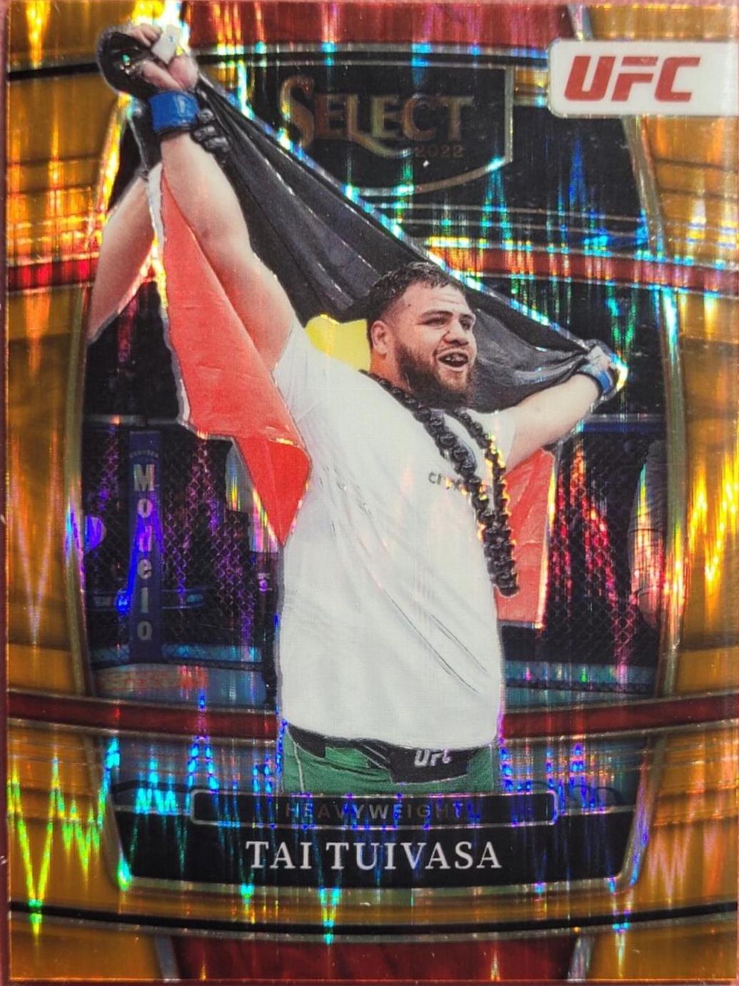 Tai Tuivasa 2022 Panini Select UFC Concourse #20 Orange Flash
