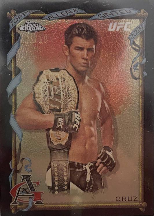 Dominick Cruz 2024 Topps Chrome UFC Allen & Ginter #AAG-20 Black Refractor