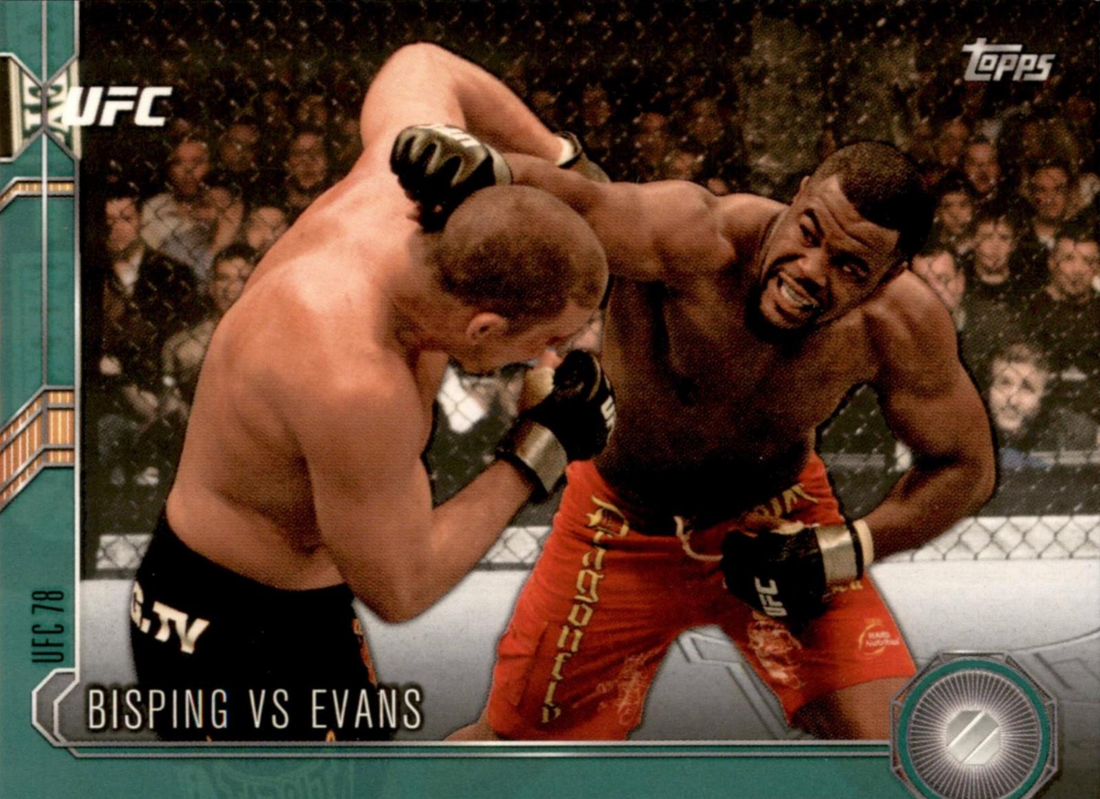Michael Bisping / Rashad Evans 2015 Topps UFC Chronicles Base #58 Green