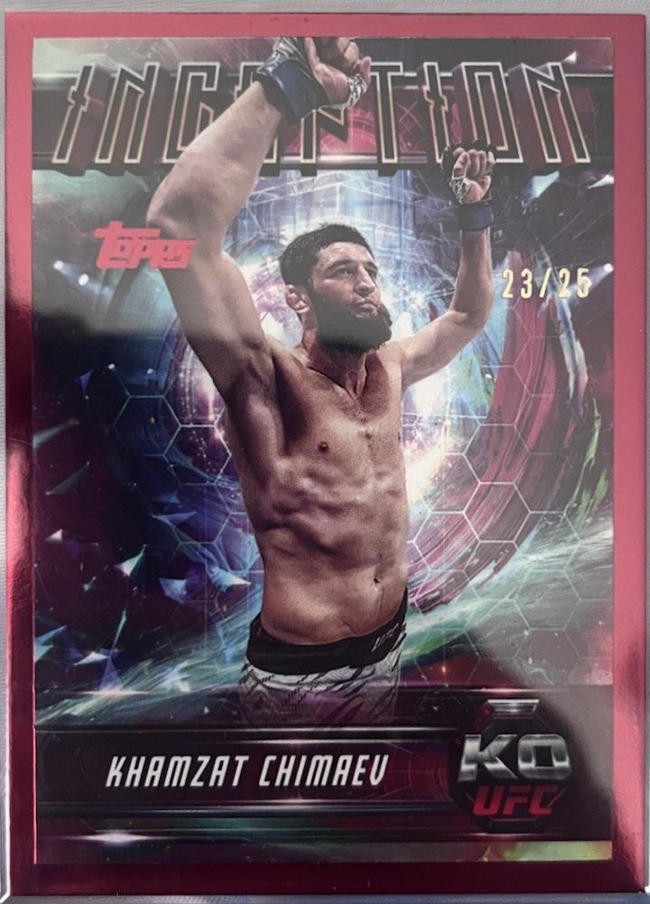 Khamzat Chimaev 2025 Topps Knockout UFC Inception #IN-99 Red