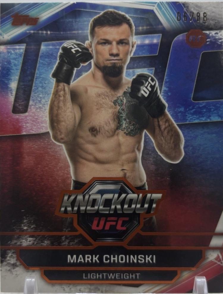 Mark Choinski 2026 Topps Knockout UFC Base #38 Orange