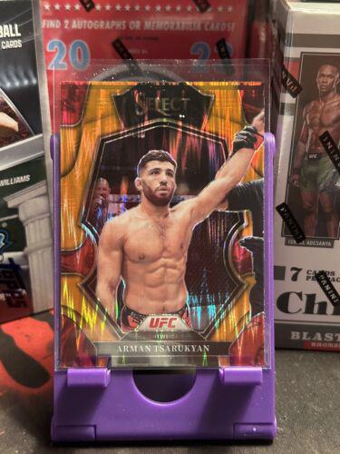 Arman Tsarukyan 2023 Panini Select UFC Premier Level #188 Orange Flash