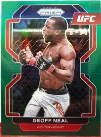 Geoff Neal 2022 Panini Prizm UFC Base #163 Green