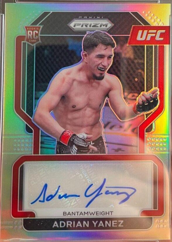 Adrian Yanez 2022 Panini Prizm UFC Signatures #SG-AYZ Silver