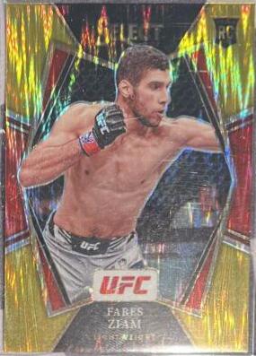 Fares Ziam 2022 Panini Select UFC Premier Level #130 Gold