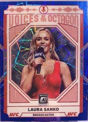 Laura Sanko 2022 Panini Donruss Optic UFC Base #124 Blue Velocity