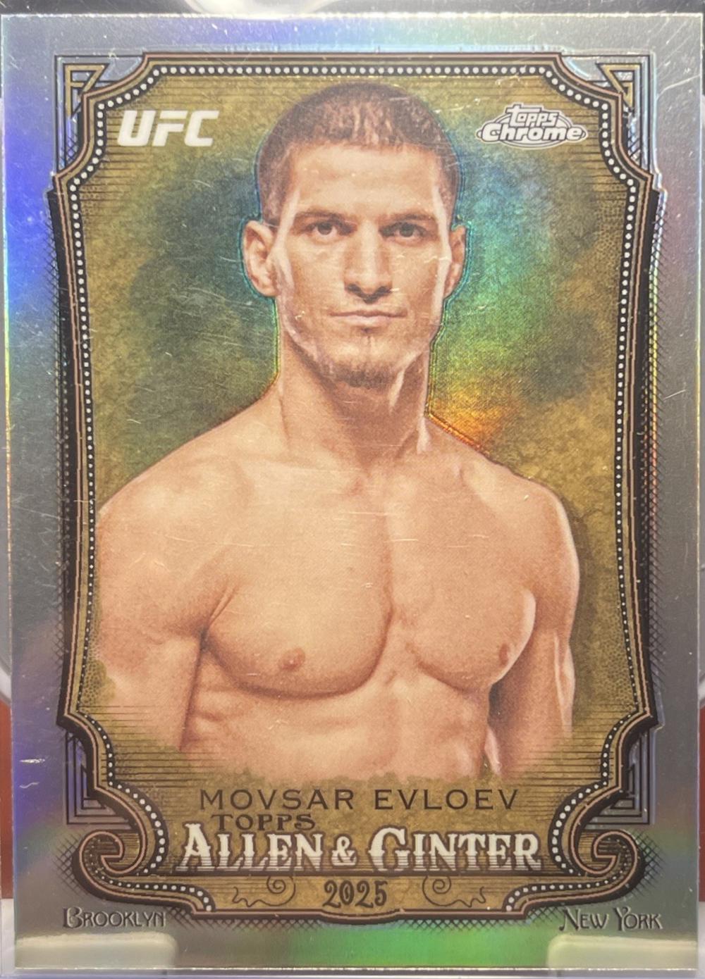 Movsar Evloev 2025 Topps Chrome UFC Allen & Ginter #AAG-11 Refractor