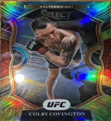 Colby Covington 2021 Panini Select UFC Concourse #30 Tie Dye