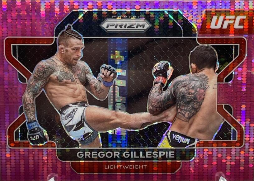 Gregor Gillespie 2022 Panini Prizm UFC Base #91 Pink Pulsar
