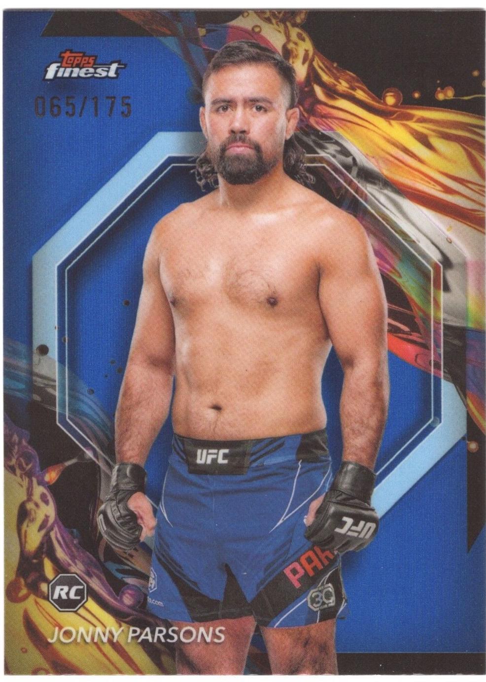 Jonny Parsons 2024 Topps Finest UFC Base Uncommon #109 Blue Refractor