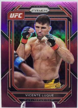 Vicente Luque 2023 Panini Prizm UFC Base #168 Purple