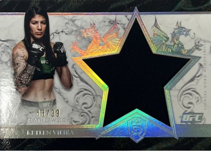 Ketlen Vieira 2025 Topps Royalty UFC Star Relics #SR-KV Blue