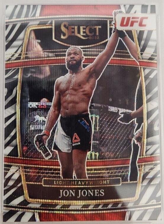 Jon Jones 2022 Panini Select UFC Concourse #55 Zebra