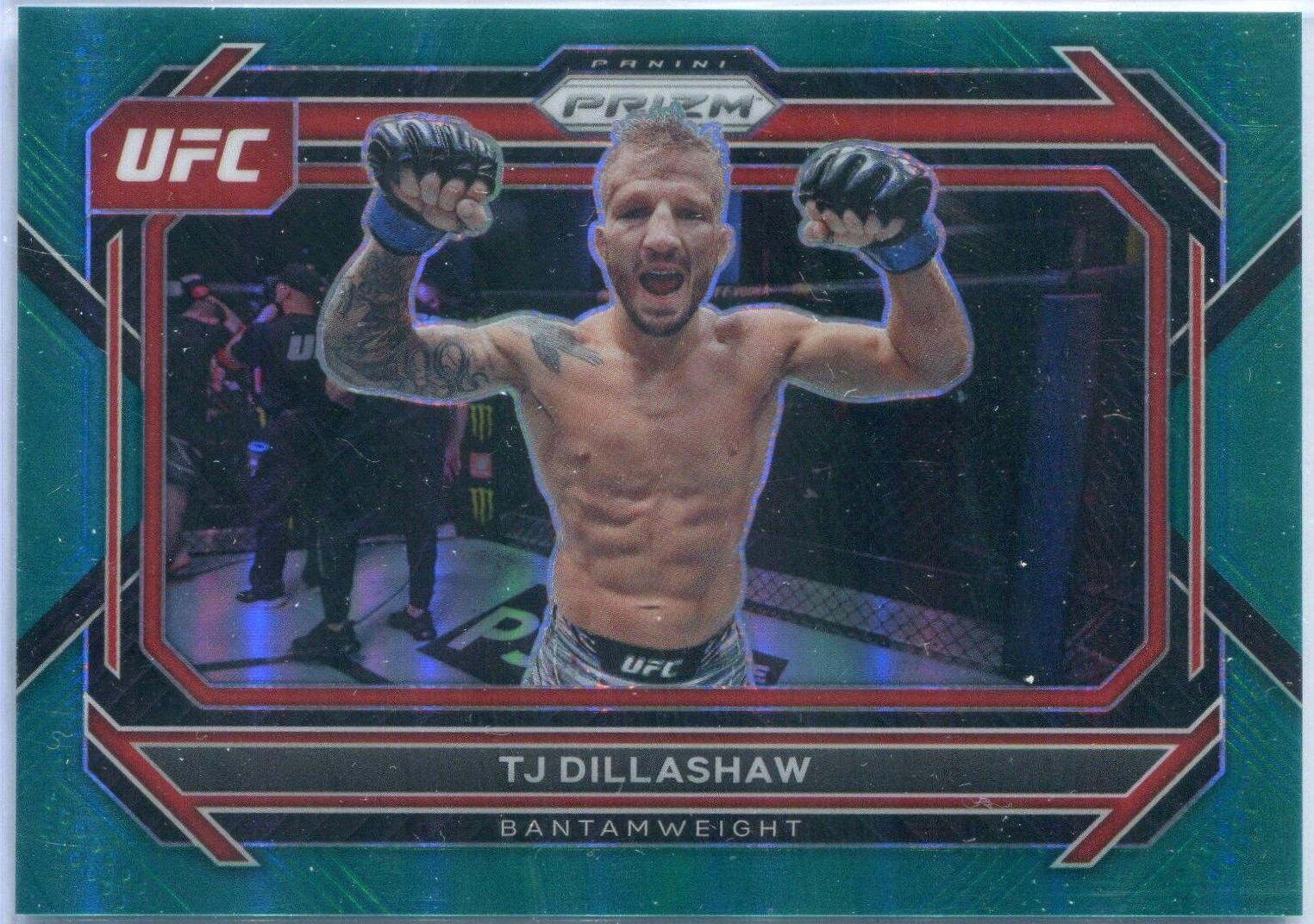 TJ Dillashaw 2023 Panini Prizm UFC Base #3 Teal
