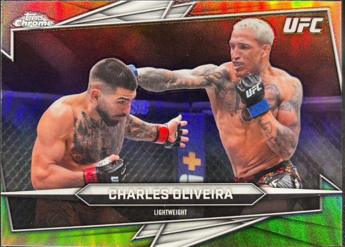 Charles Oliveira 2026 Topps Chrome UFC Base #150 Refractor