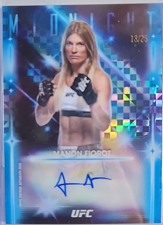 Manon Fiorot 2025 Topps Midnight UFC Glimmer Graphs #GRG-MF Moonrise