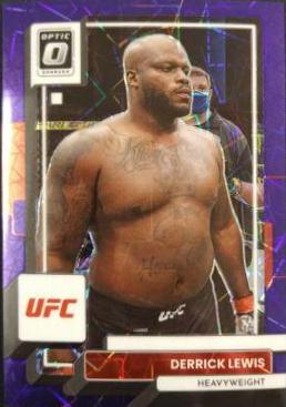 Derrick Lewis 2023 Panini Donruss Optic UFC Base #52 Purple Velocity