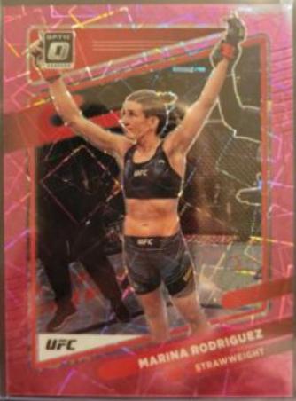 Marina Rodriguez 2022 Panini Donruss Optic UFC Base #11 Pink Velocity